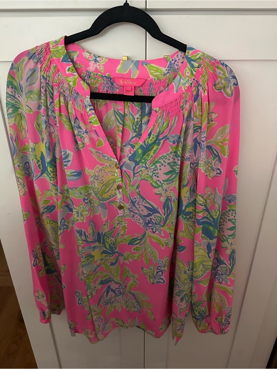 Lilly Pulitzer Tops - Lilly Pulitzer Elsa Top Squeeze the Day
